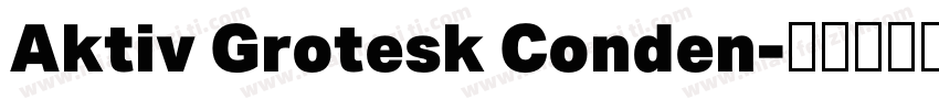 Aktiv Grotesk Conden字体转换